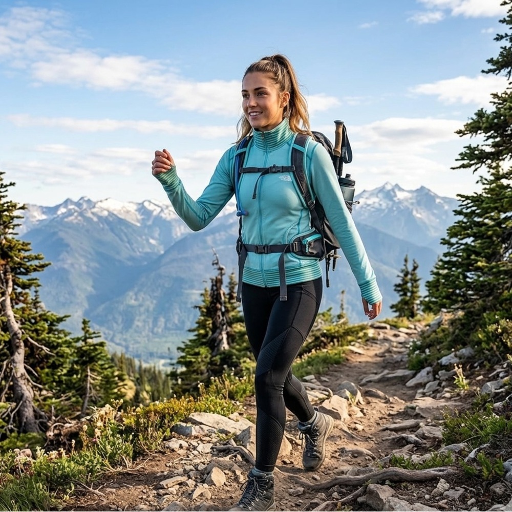 The north face sculp teal blue women’s jacket size XS in very good conditions